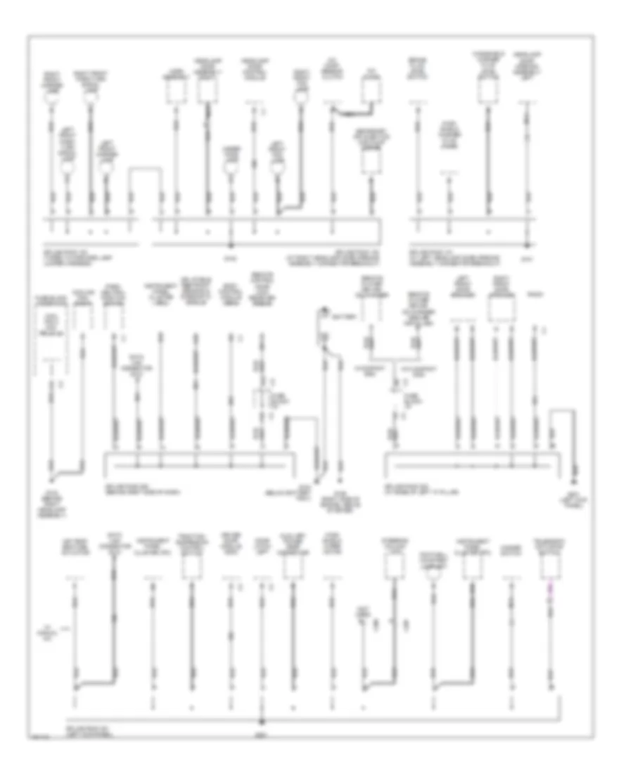 Ground Distribution Wiring Diagram 1 of 3 for Chevrolet Corvette Z06 2002