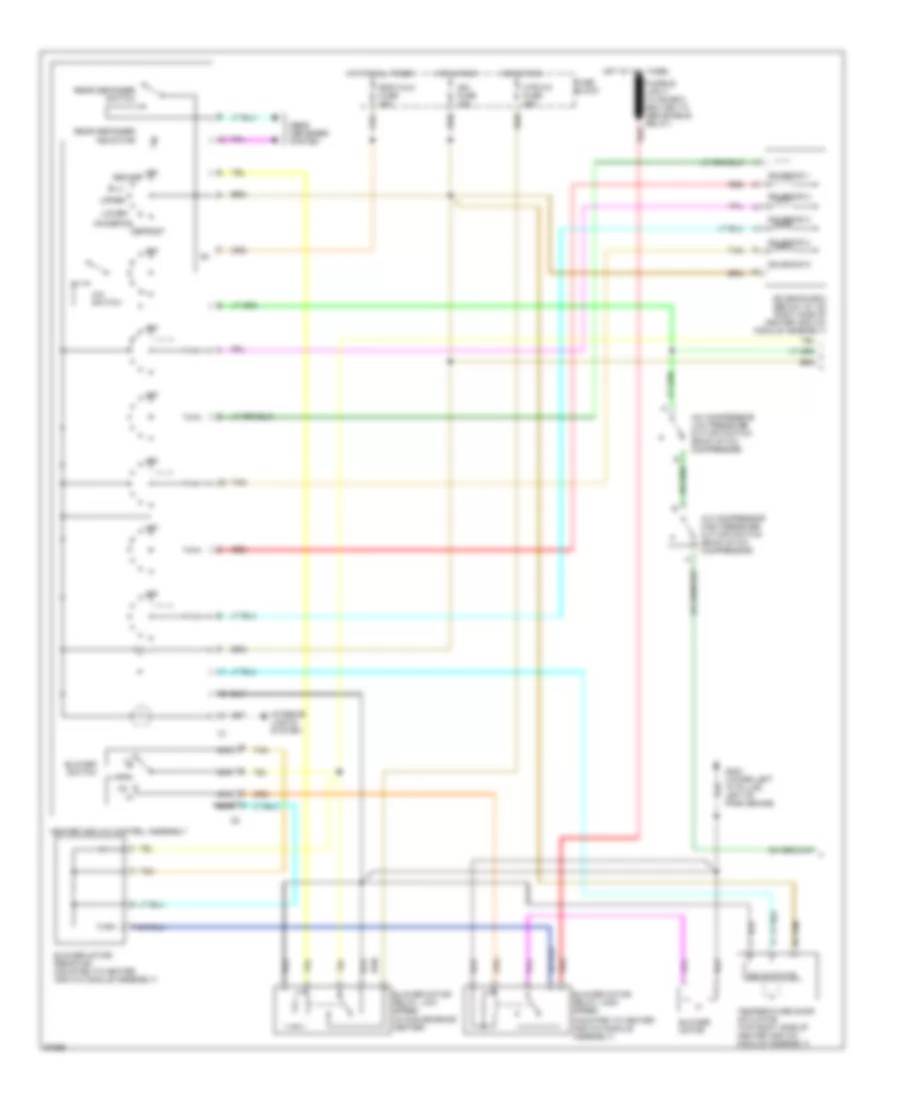 3.1L (VIN D), AC Wiring Diagram (1 of 2) for Chevrolet Lumina APV 1995