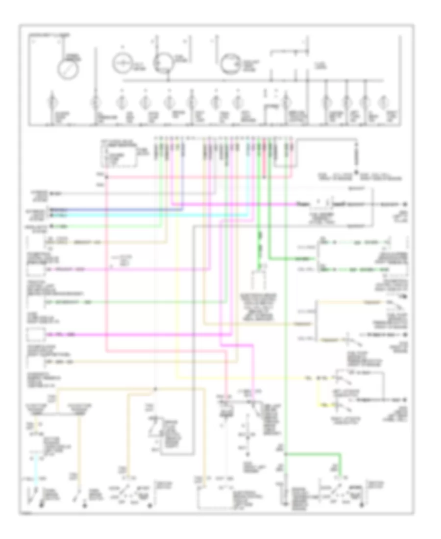 Instrument Cluster Wiring Diagram for Chevrolet Lumina APV 1995
