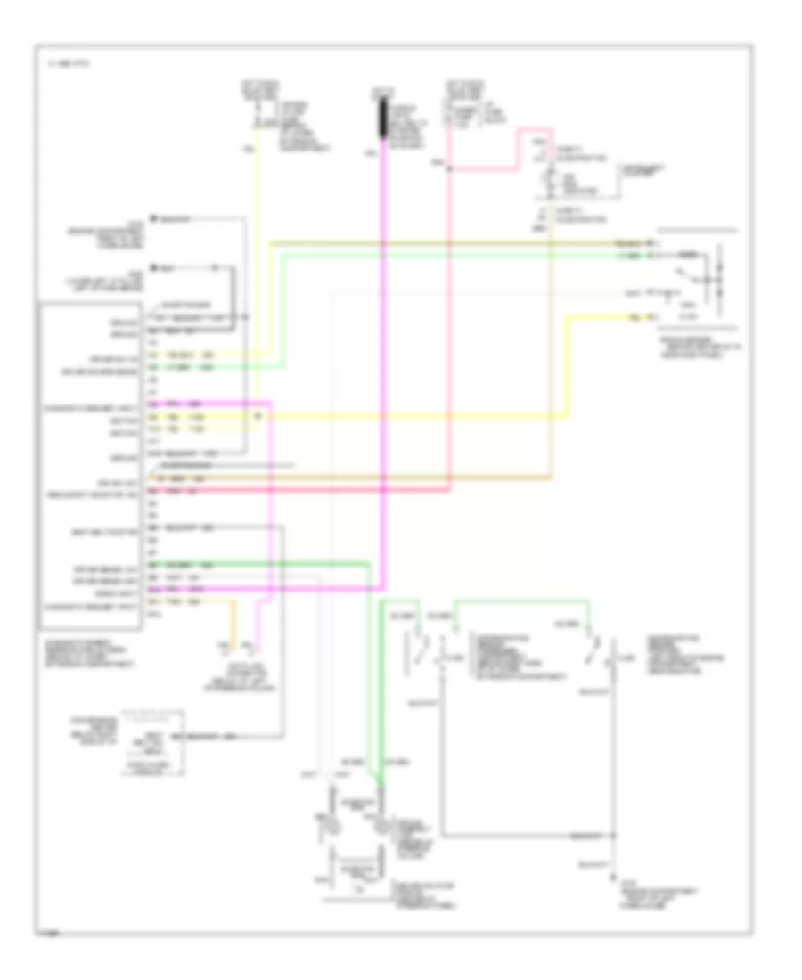 Supplemental Restraint Wiring Diagram for Chevrolet Lumina APV 1995