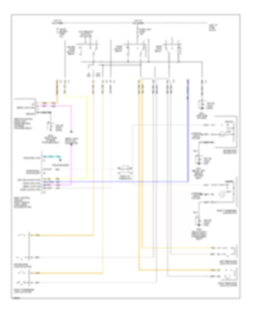 Power Door Locks Wiring Diagram for Chevrolet Malibu LS 2003