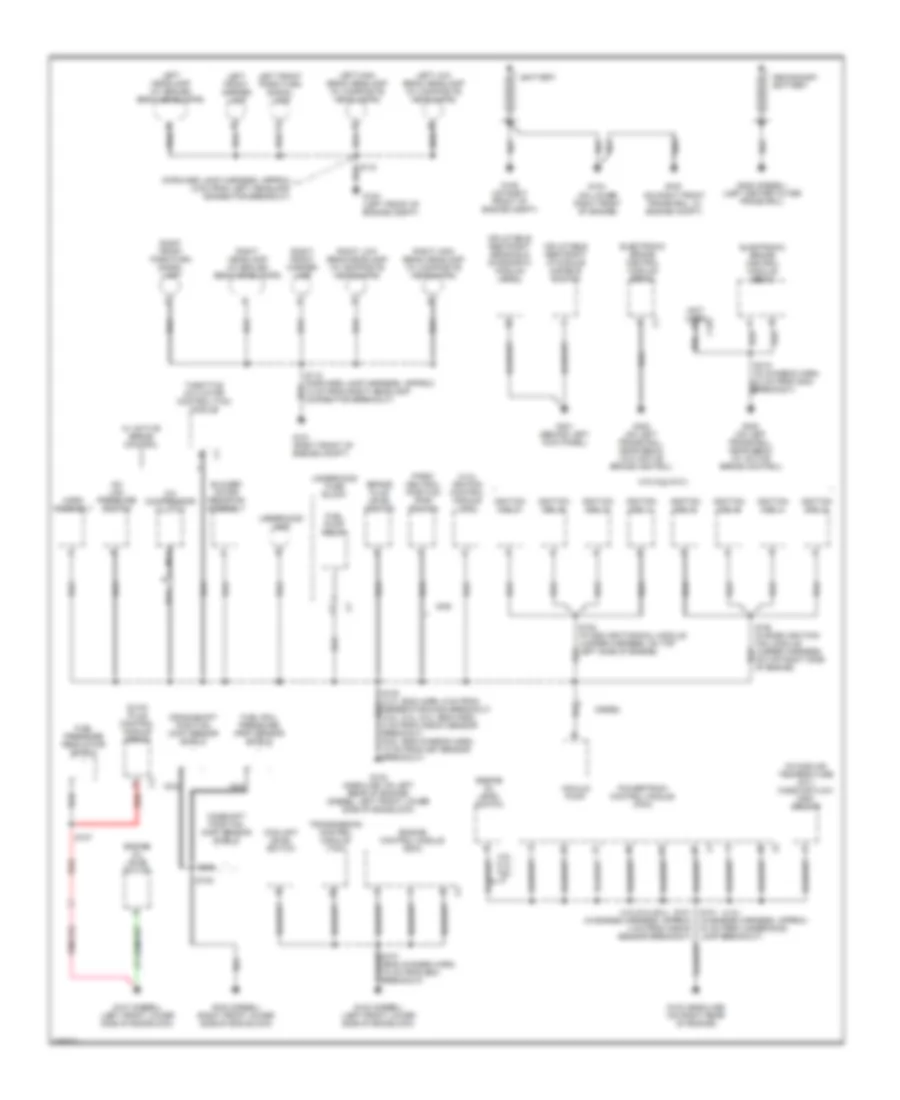 Ground Distribution Wiring Diagram 1 of 4 for Chevrolet Chevy Express H2007 1500