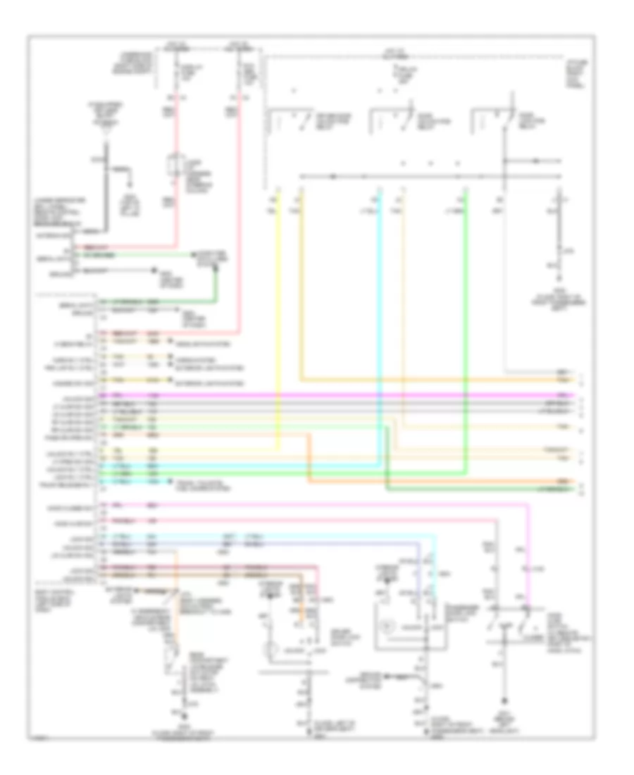 Forced Entry Wiring Diagram 1 of 2 for Chevrolet Impala Limited LS 2014