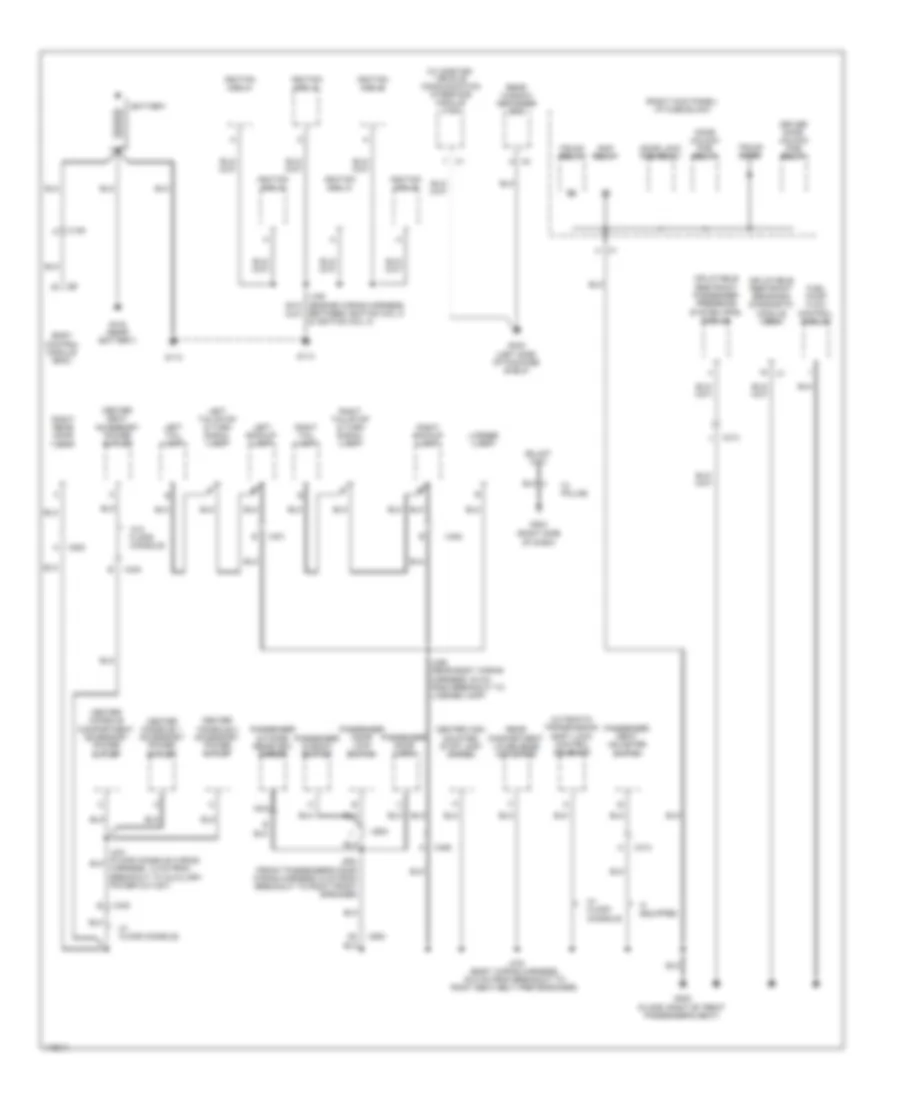 Ground Distribution Wiring Diagram 2 of 3 for Chevrolet Impala Limited LS 2014