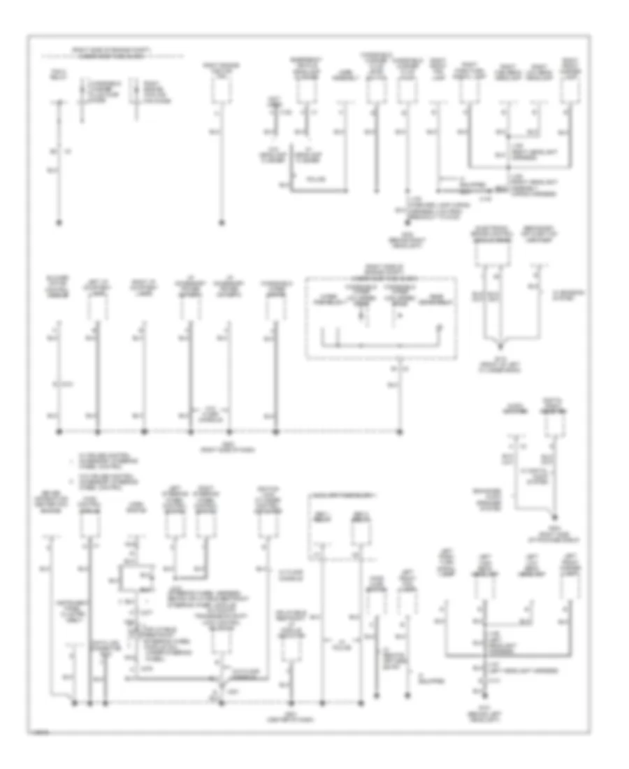 Ground Distribution Wiring Diagram 3 of 3 for Chevrolet Impala Limited LS 2014