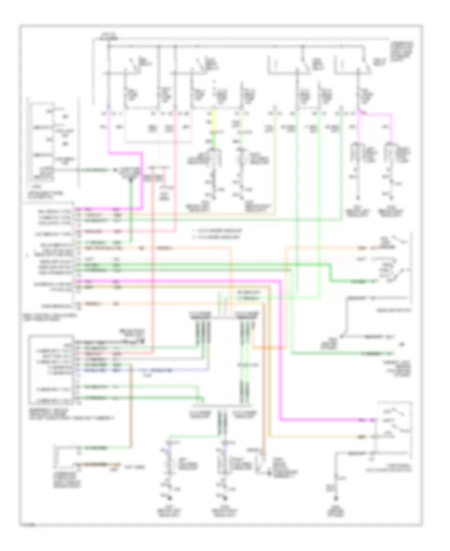 Headlights Wiring Diagram with Police for Chevrolet Impala Limited LS 2014