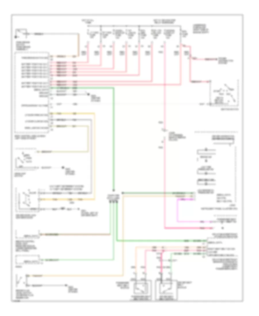 Warning Systems Wiring Diagram for Chevrolet Impala Limited LS 2014