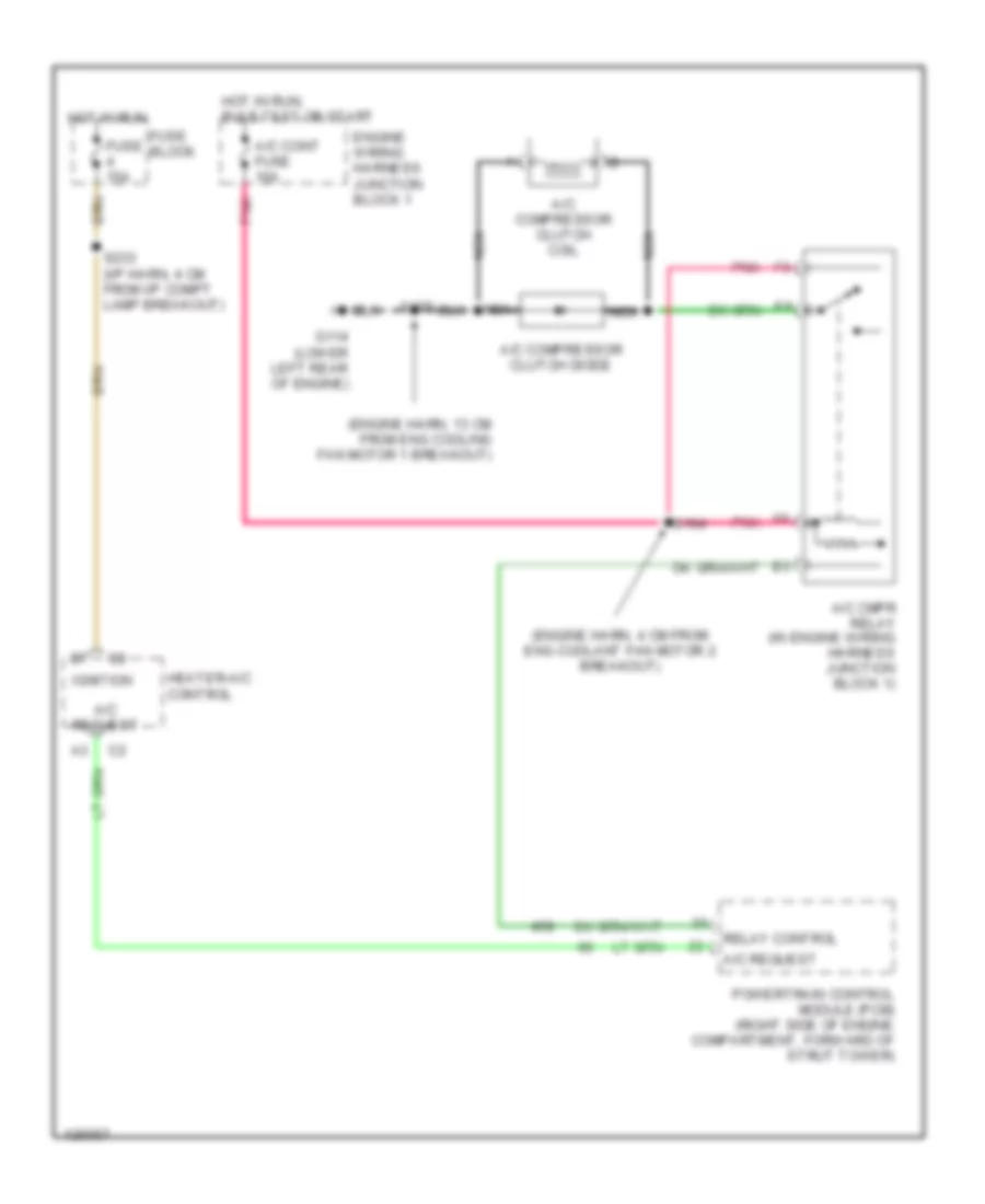 Compressor Wiring Diagram for Chevrolet Lumina 2001