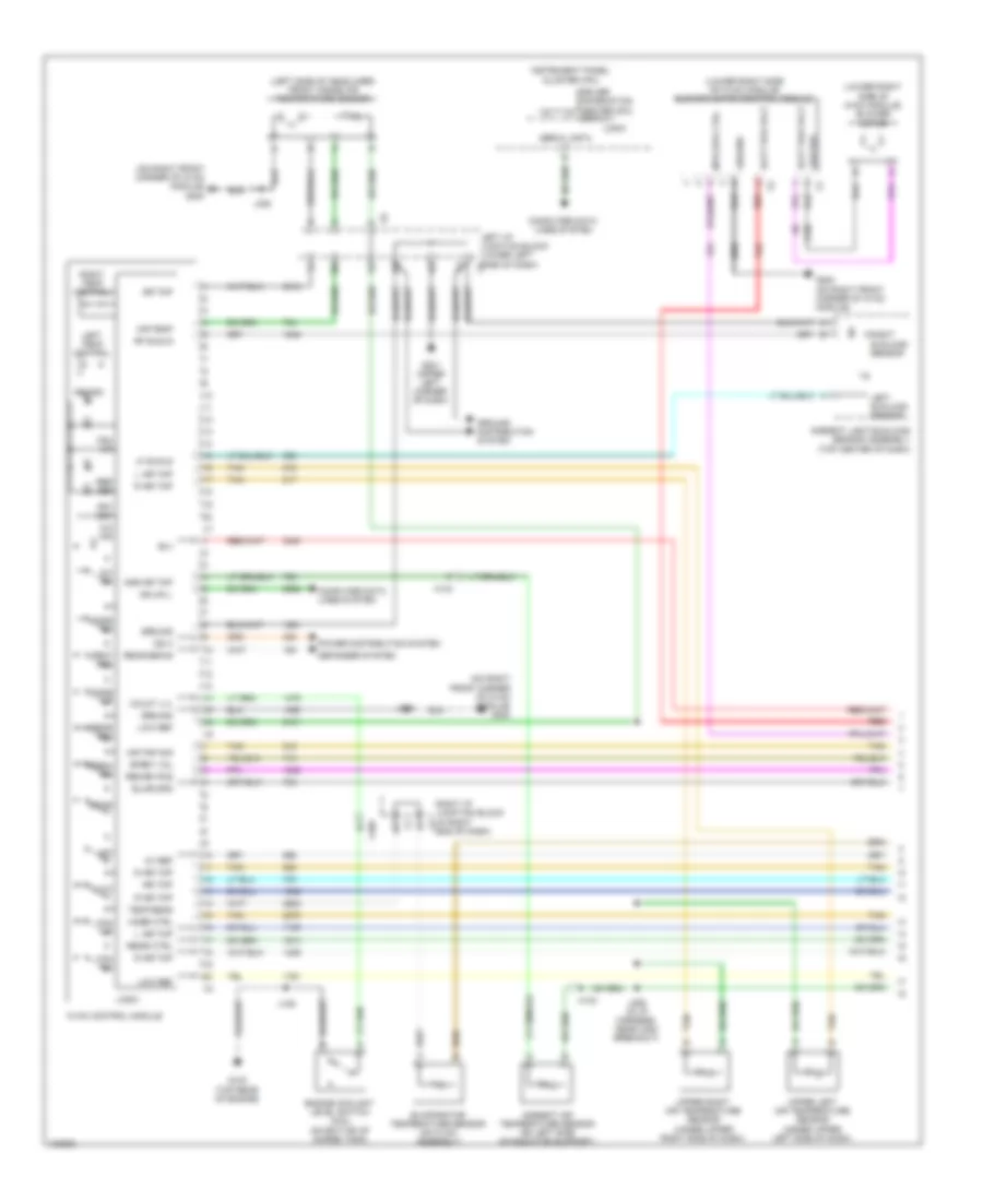 Automatic AC Wiring Diagram, Except Hybrid (1 of 3) for Chevrolet Silverado 1500 Hybrid 2013
