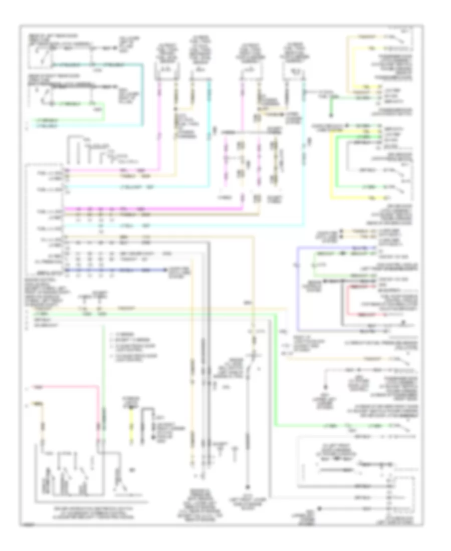 Instrument Cluster Wiring Diagram 2 of 2 for Chevrolet Silverado Hybrid 2013 1500