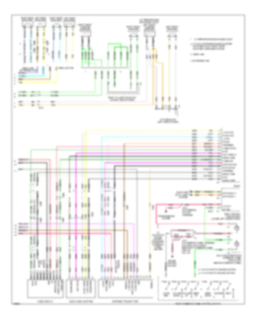 Navigation Wiring Diagram without UYS Y91  UQA 3 of 3 for Chevrolet Silverado Hybrid 2013 1500