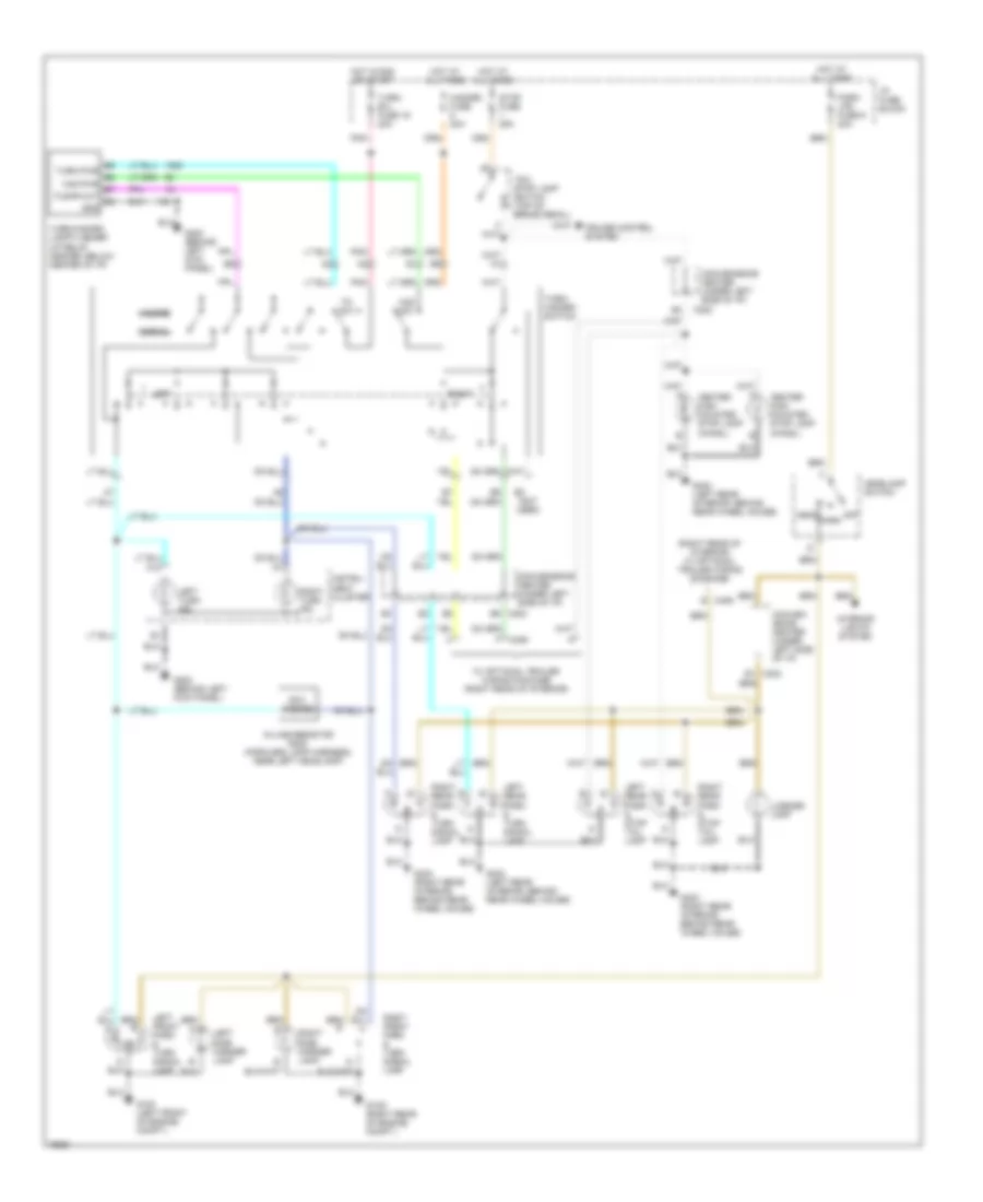 Exterior Lamps Wiring Diagram with Sealed Beam Lamps for Chevrolet Chevy Van G1996 2500