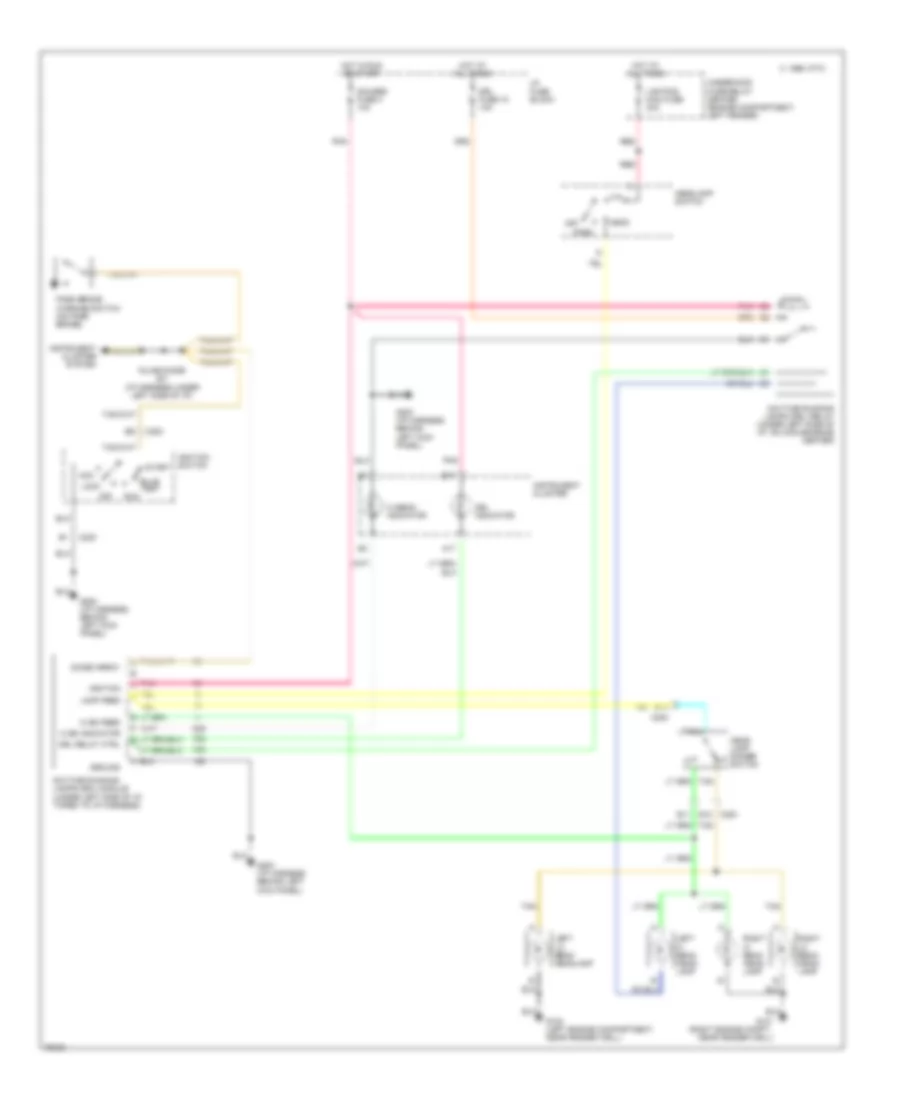 Headlight Wiring Diagram with DRL  with Composite Headlamps for Chevrolet Chevy Van G1996 2500