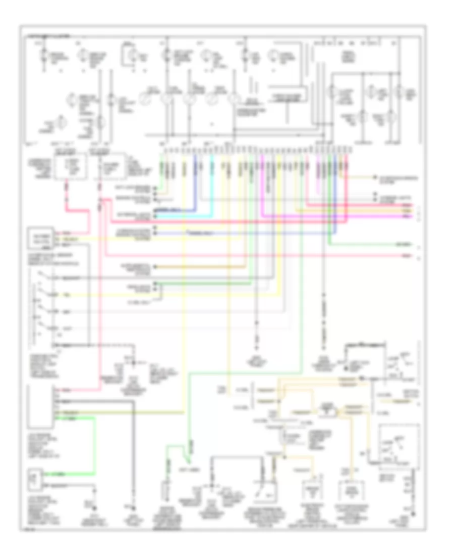 Instrument Cluster Wiring Diagram 1 of 2 for Chevrolet Chevy Van G1996 2500