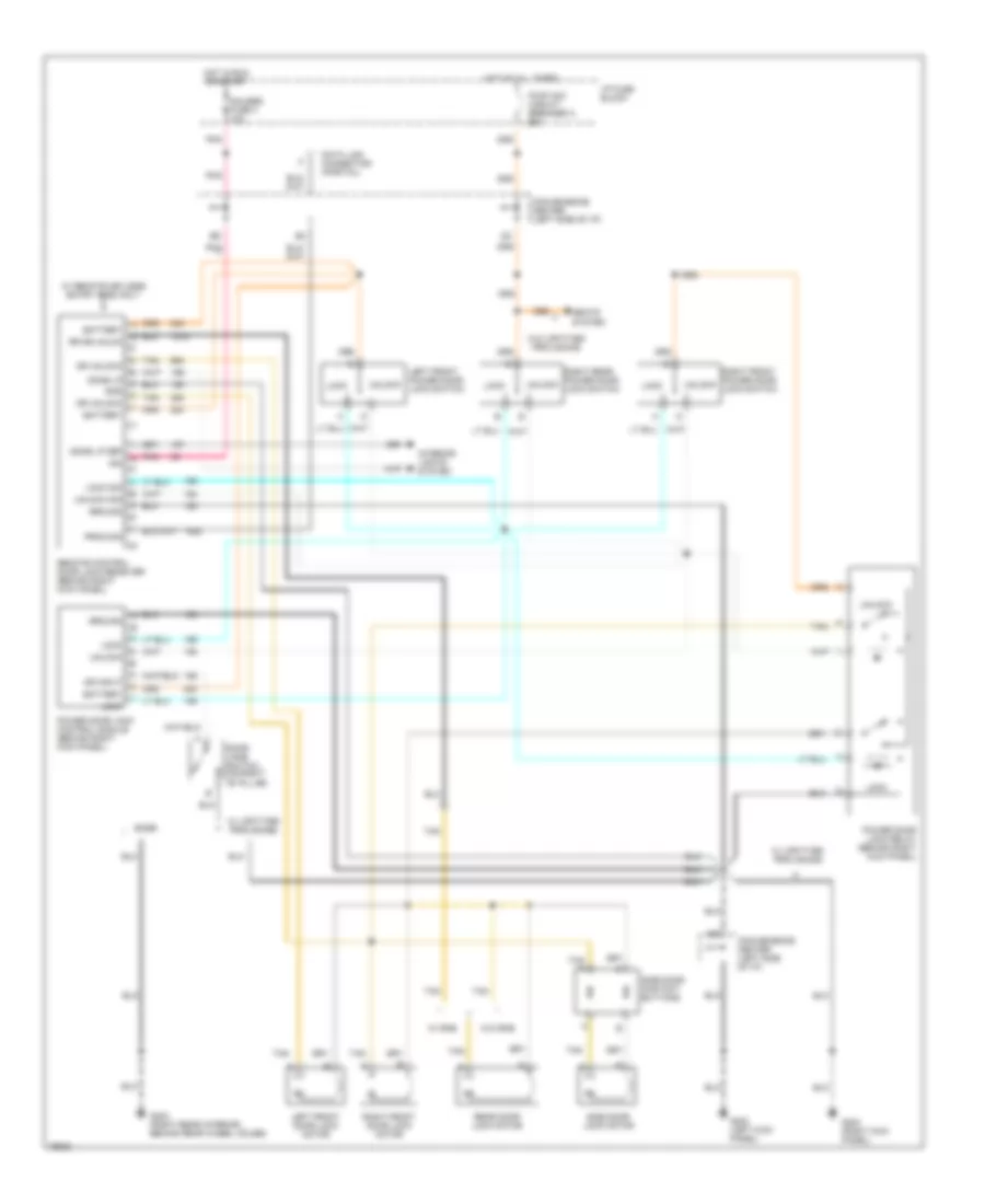 Power Door Lock Wiring Diagram for Chevrolet Chevy Van G1996 2500