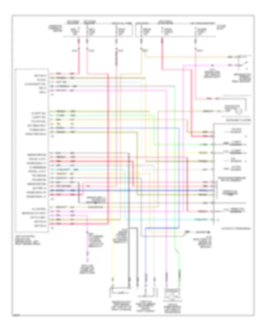 4 3L VIN W Transmission Wiring Diagram 4L60 E for Chevrolet Chevy Van G1996 2500