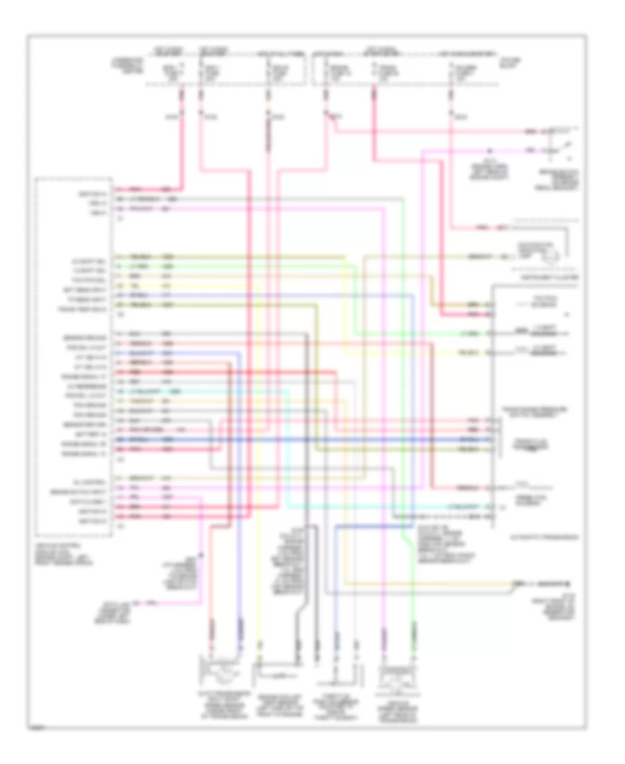 4 3L VIN W Transmission Wiring Diagram 4L80 E for Chevrolet Chevy Van G1996 2500