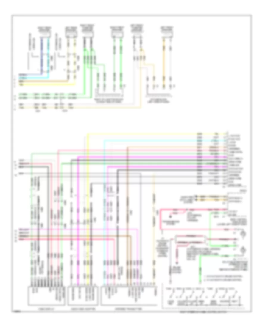 Navigation Wiring Diagram with UQA without UYS  Y91 3 of 3 for Chevrolet Silverado HD WT 2013 3500