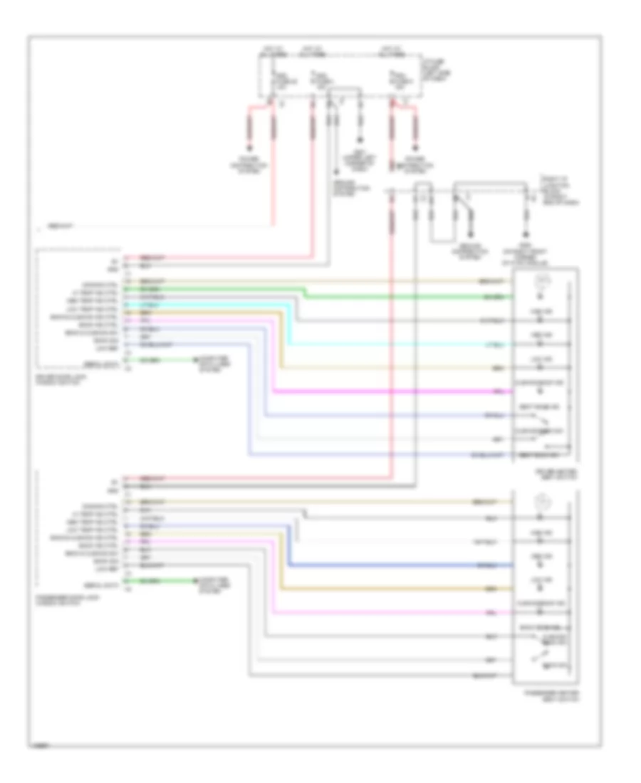 Heated Seats Wiring Diagram, with Memory (2 of 2) for Chevrolet Silverado 3500 HD WT 2013