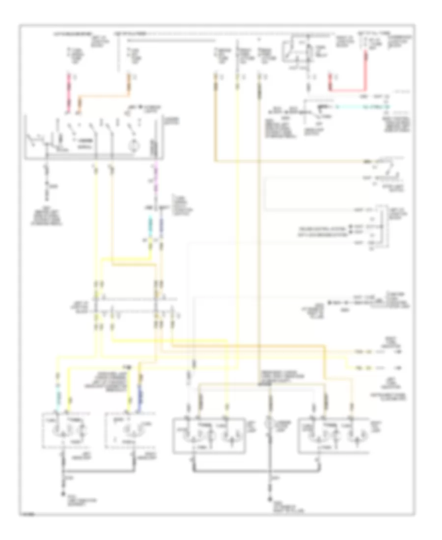 Exterior Lamps Wiring Diagram for Chevrolet Monte Carlo LS 2003