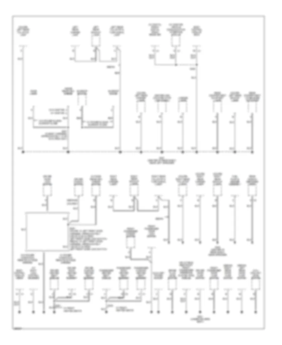 Ground Distribution Wiring Diagram 2 of 3 for Chevrolet Cobalt LS 2007