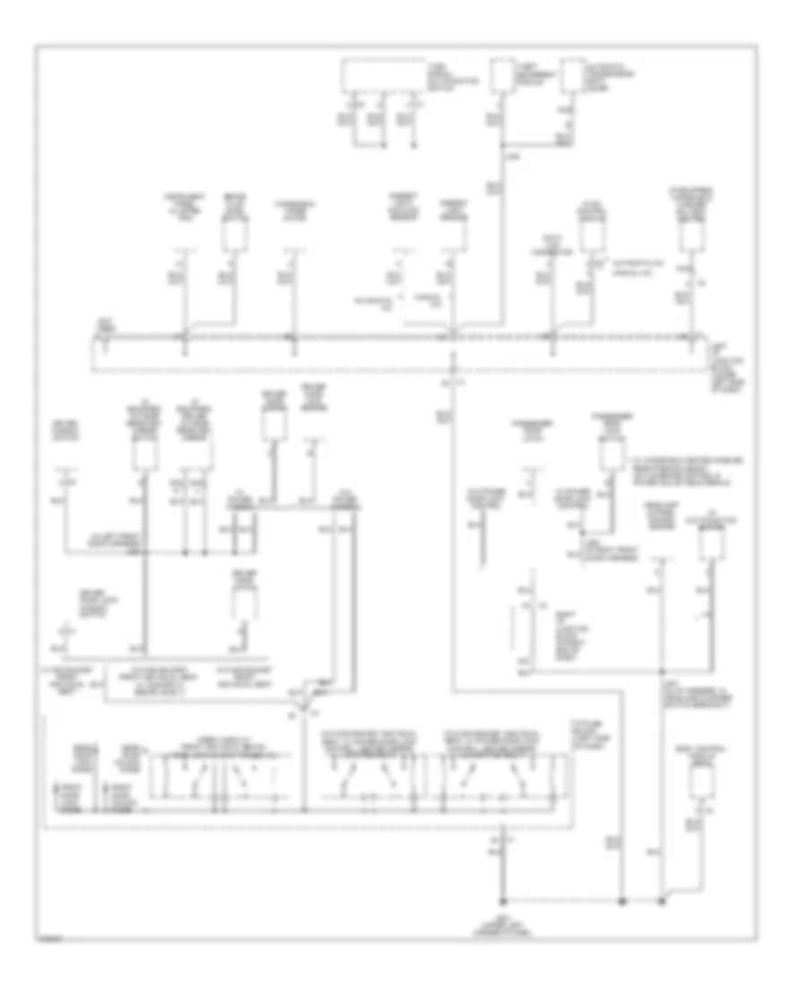 Ground Distribution Wiring Diagram 4 of 6 for Chevrolet Cab  Chassis Silverado HD 2008 3500