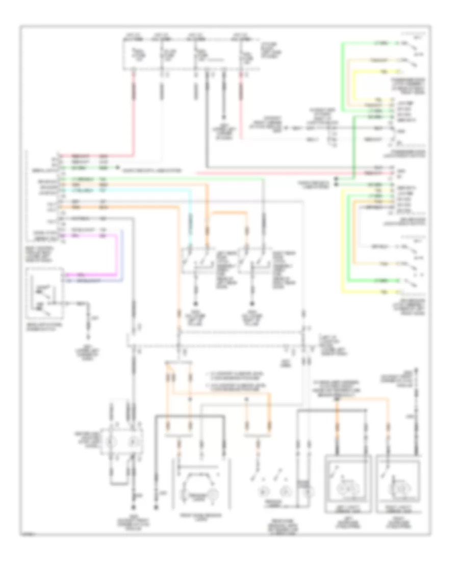 Courtesy Lamps Wiring Diagram with AN3 DL3 for Chevrolet Cab  Chassis Silverado HD 2008 3500