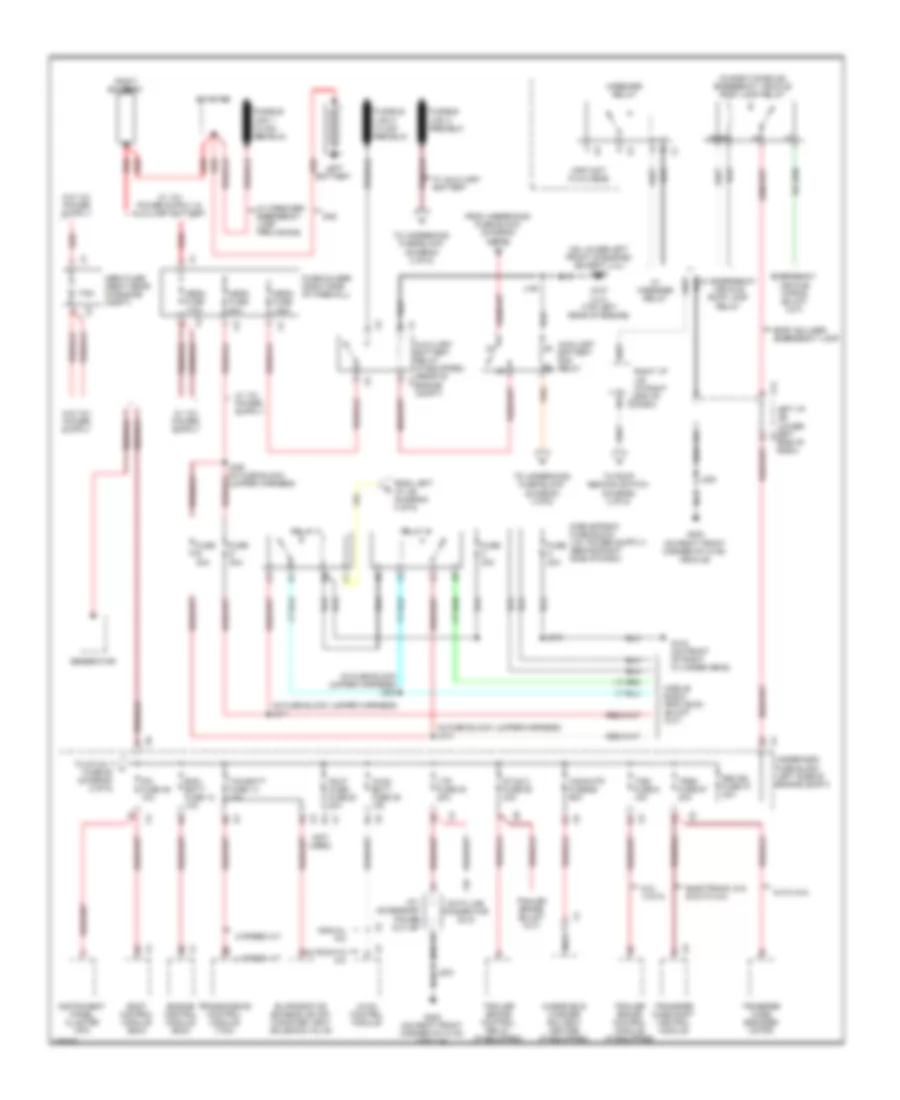 6 0L VIN K Power Distribution Wiring Diagram 1 of 6 for Chevrolet Cab  Chassis Silverado HD 2008 3500