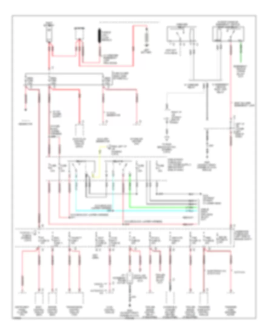 6 6L VIN 6 Power Distribution Wiring Diagram 1 of 5 for Chevrolet Cab  Chassis Silverado HD 2008 3500