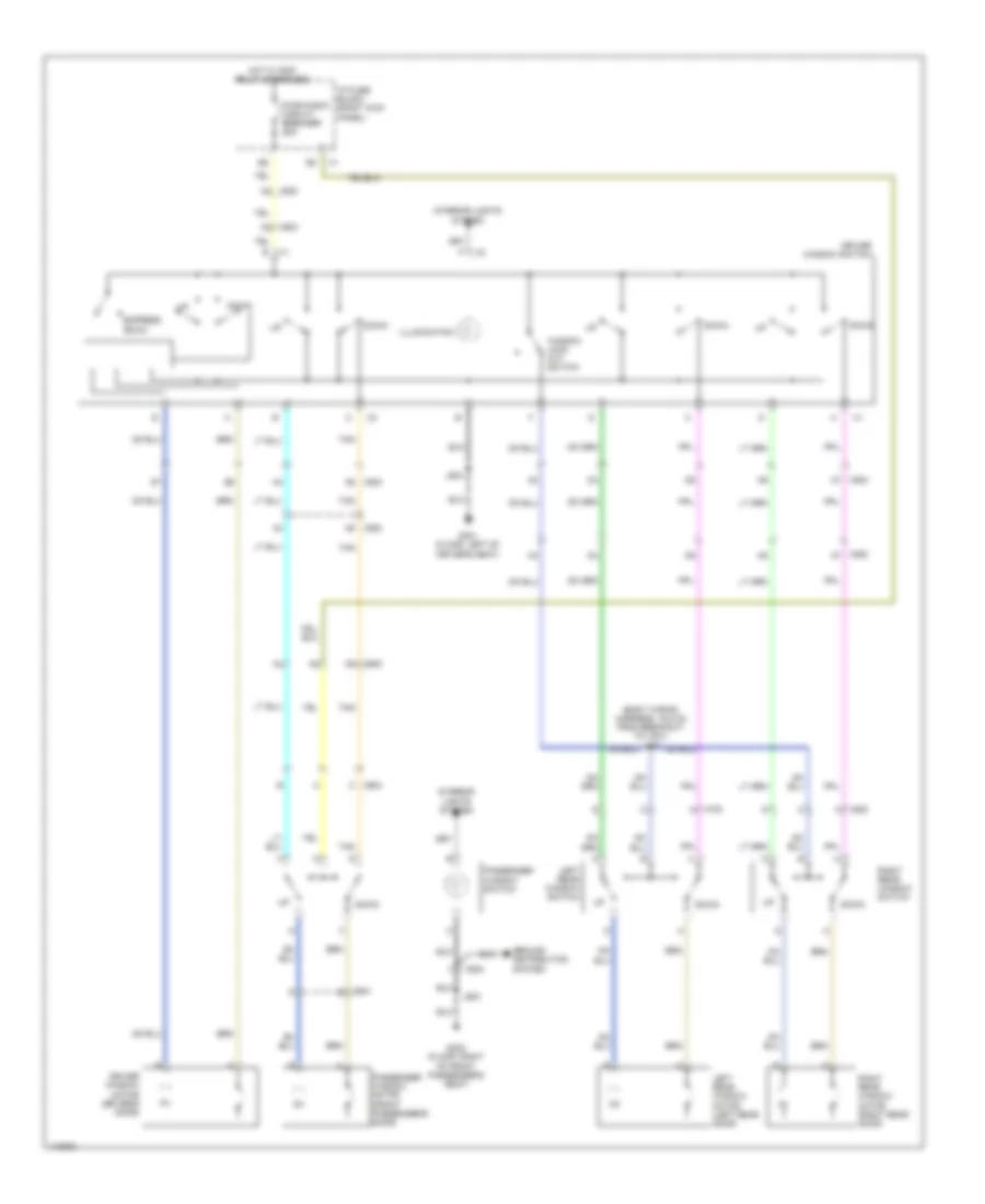 Power Windows Wiring Diagram for Chevrolet Impala Limited LT 2014