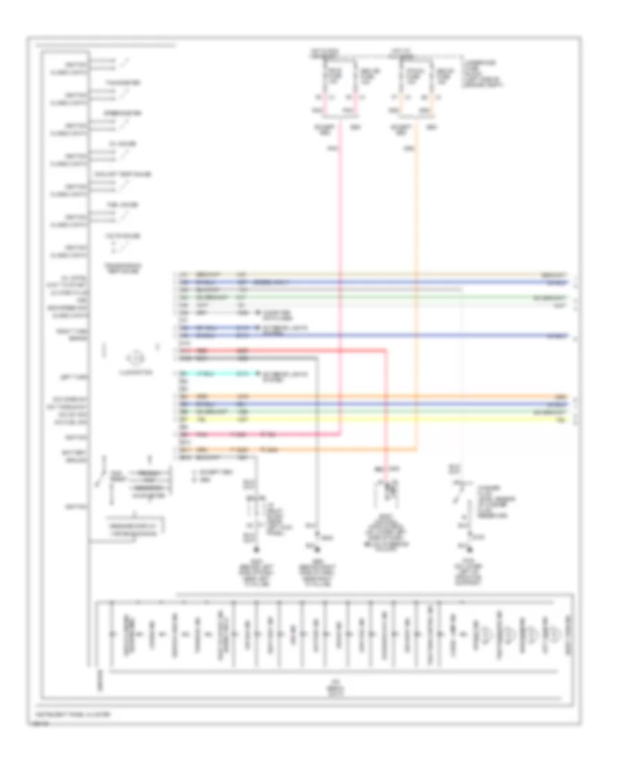 Instrument Cluster Wiring Diagram 1 of 2 for Chevrolet Silverado 2004 3500