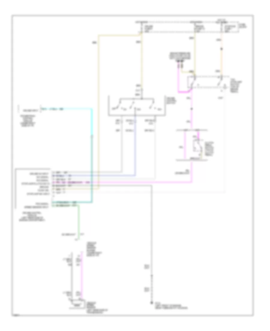 5.0L (VIN H), Cruise Control Wiring Diagram for Chevrolet C3500 HD 1995