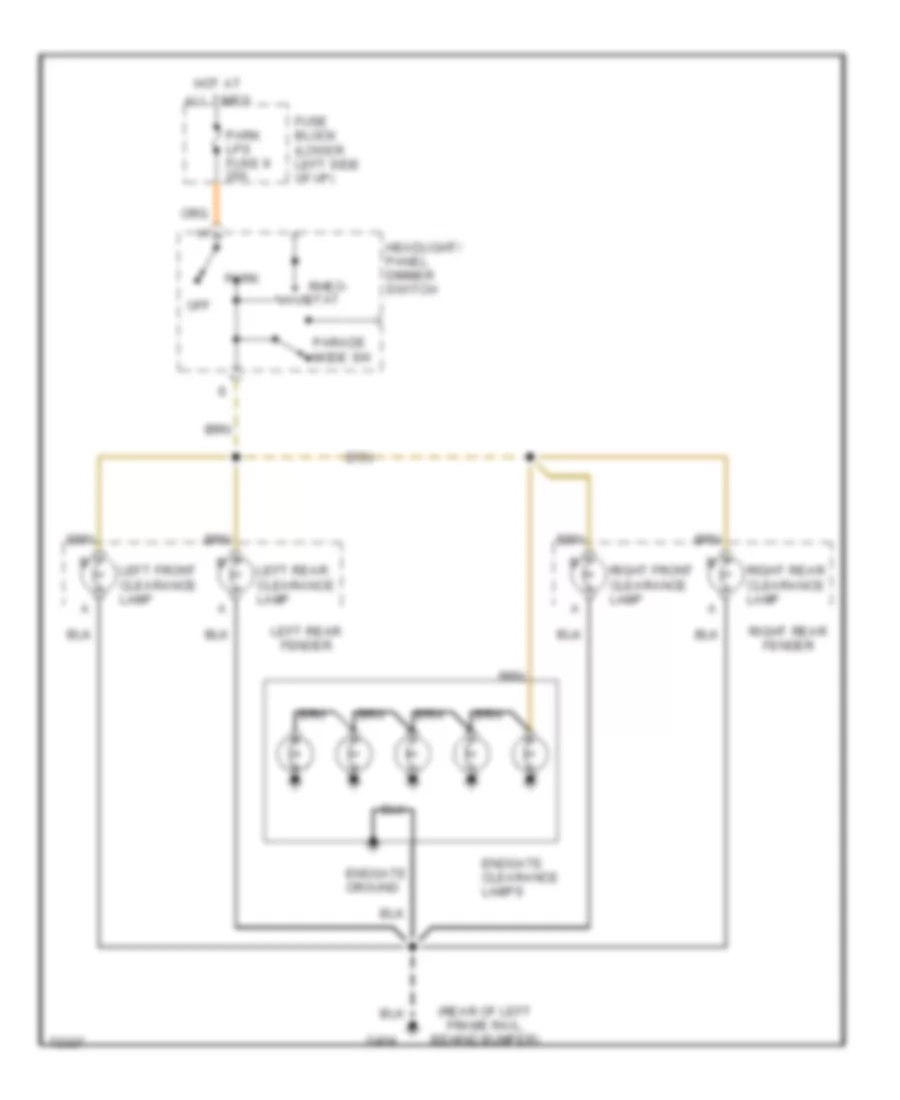 Exterior Light Wiring Diagram (2 of 2) for Chevrolet C3500 HD 1995