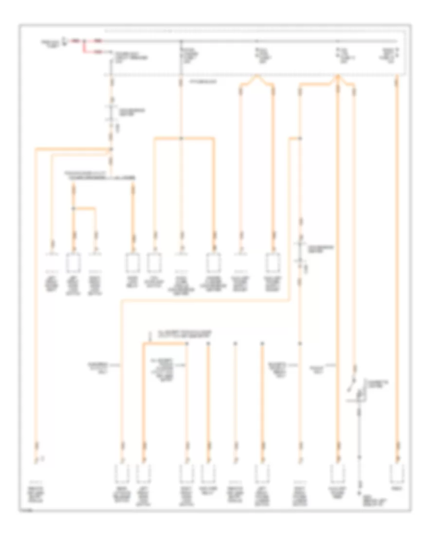 Power Distribution Wiring Diagram, Gasoline (3 of 6) for Chevrolet C3500 HD 1995