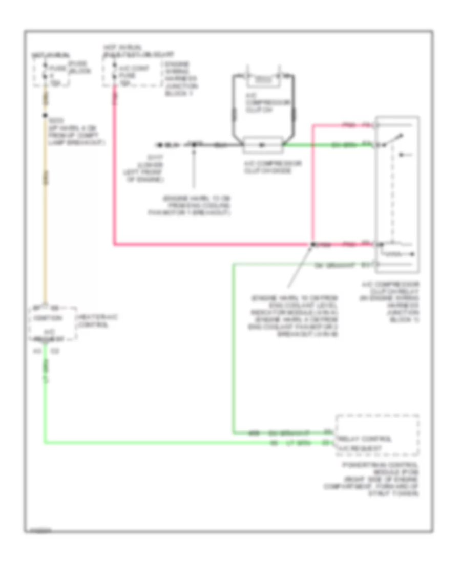 Compressor Wiring Diagram for Chevrolet Lumina LTZ 1999