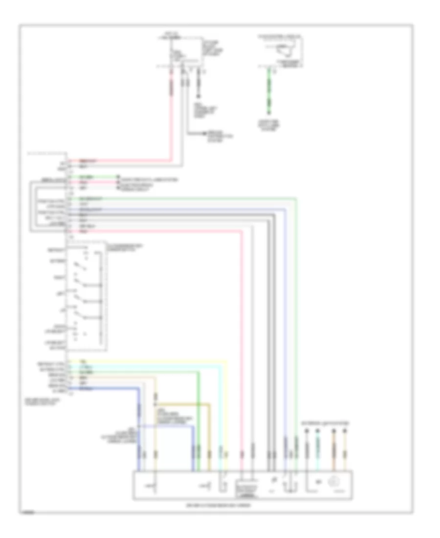 Power Mirrors Wiring Diagram, with Power Folding Mirror (1 of 2) for Chevrolet Silverado 1500 LS 2013