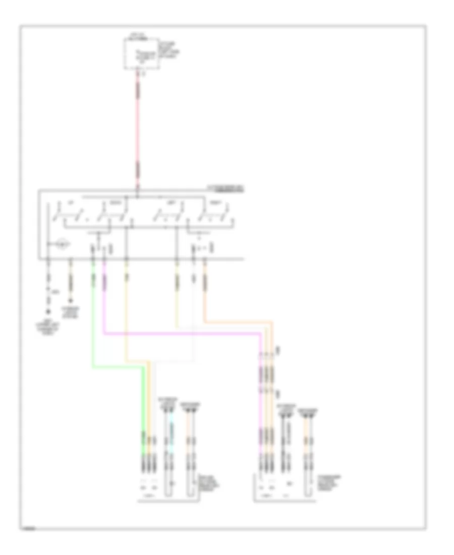 Power Mirrors Wiring Diagram without Power Folding Mirror for Chevrolet Silverado LS 2013 1500