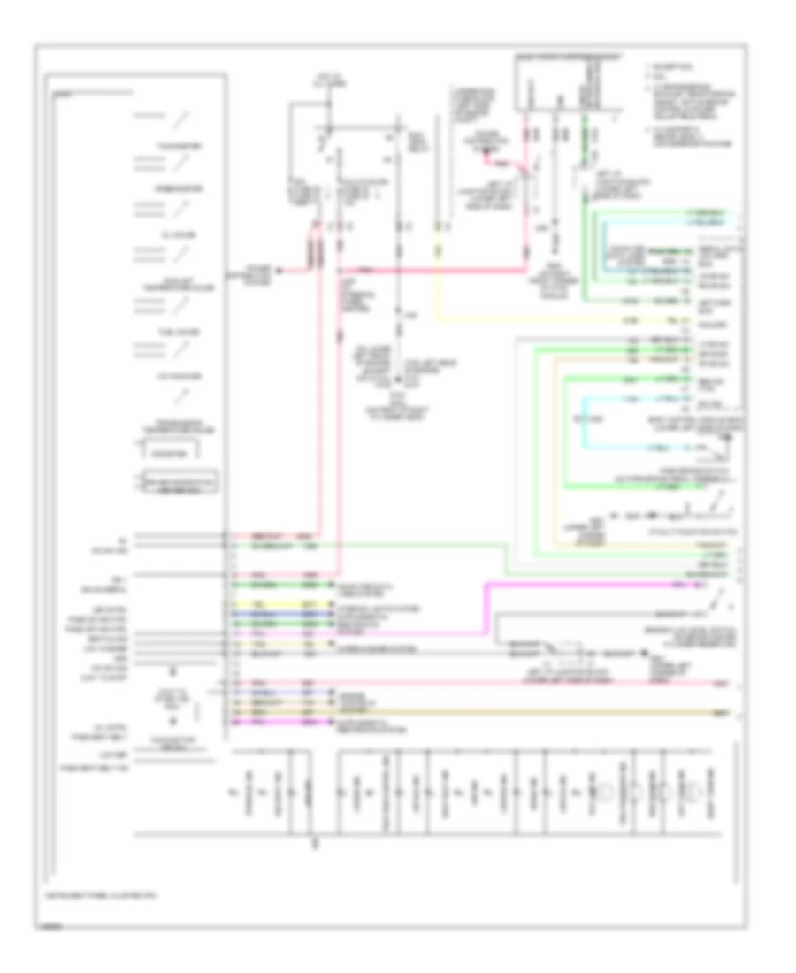 Instrument Cluster Wiring Diagram 1 of 2 for Chevrolet Silverado LS 2013 1500