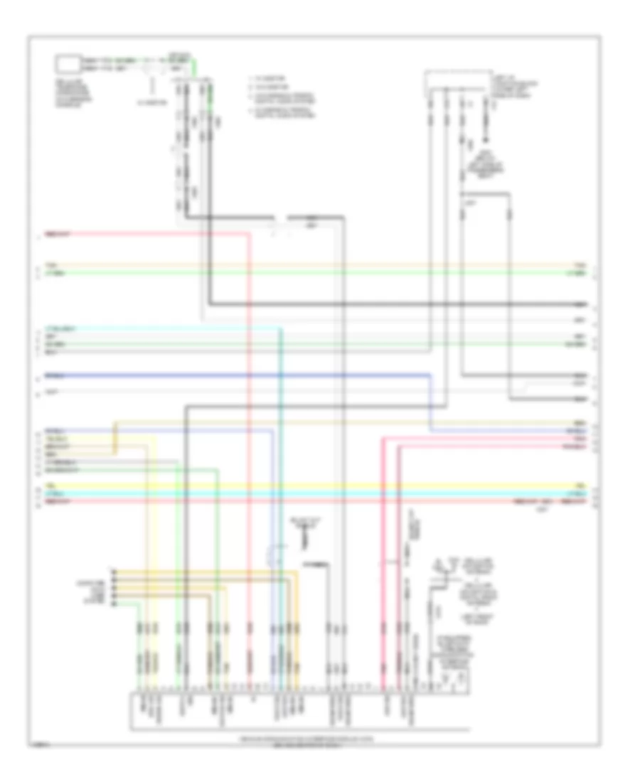 Navigation Wiring Diagram with UYS Y91  without UQA 2 of 4 for Chevrolet Silverado LS 2013 1500