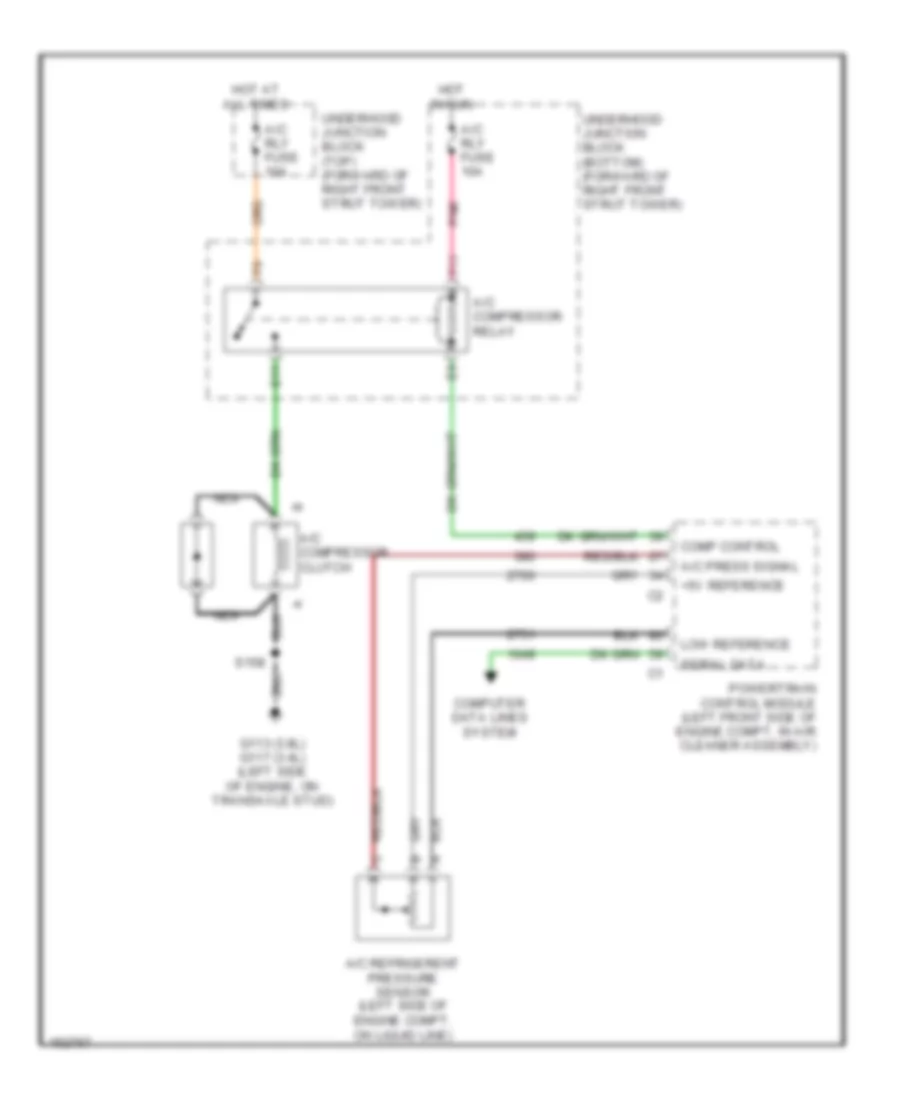 Compressor Wiring Diagram for Chevrolet Impala 2002