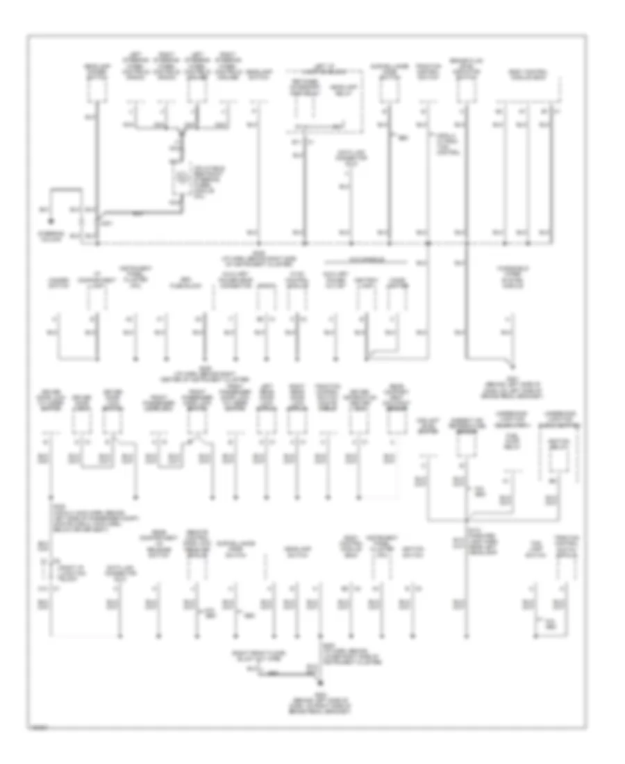 Ground Distribution Wiring Diagram (2 of 3) for Chevrolet Impala 2002