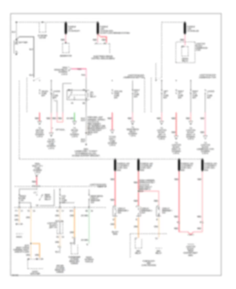 Power Distribution Wiring Diagram 1 of 5 for Chevrolet Impala 2002