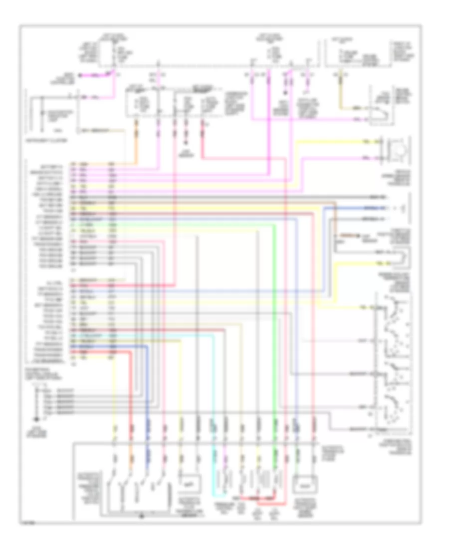 3.1L VIN J, AT Wiring Diagram for Chevrolet Malibu LS 2001