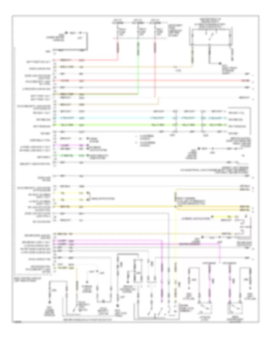Forced Entry Wiring Diagram 1 of 2 for Chevrolet Sonic LS 2013