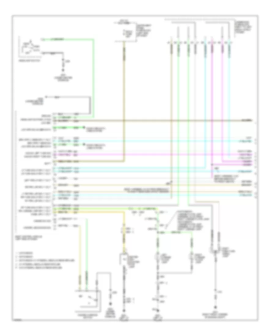 Exterior Lamps Wiring Diagram 1 of 2 for Chevrolet Sonic LS 2013