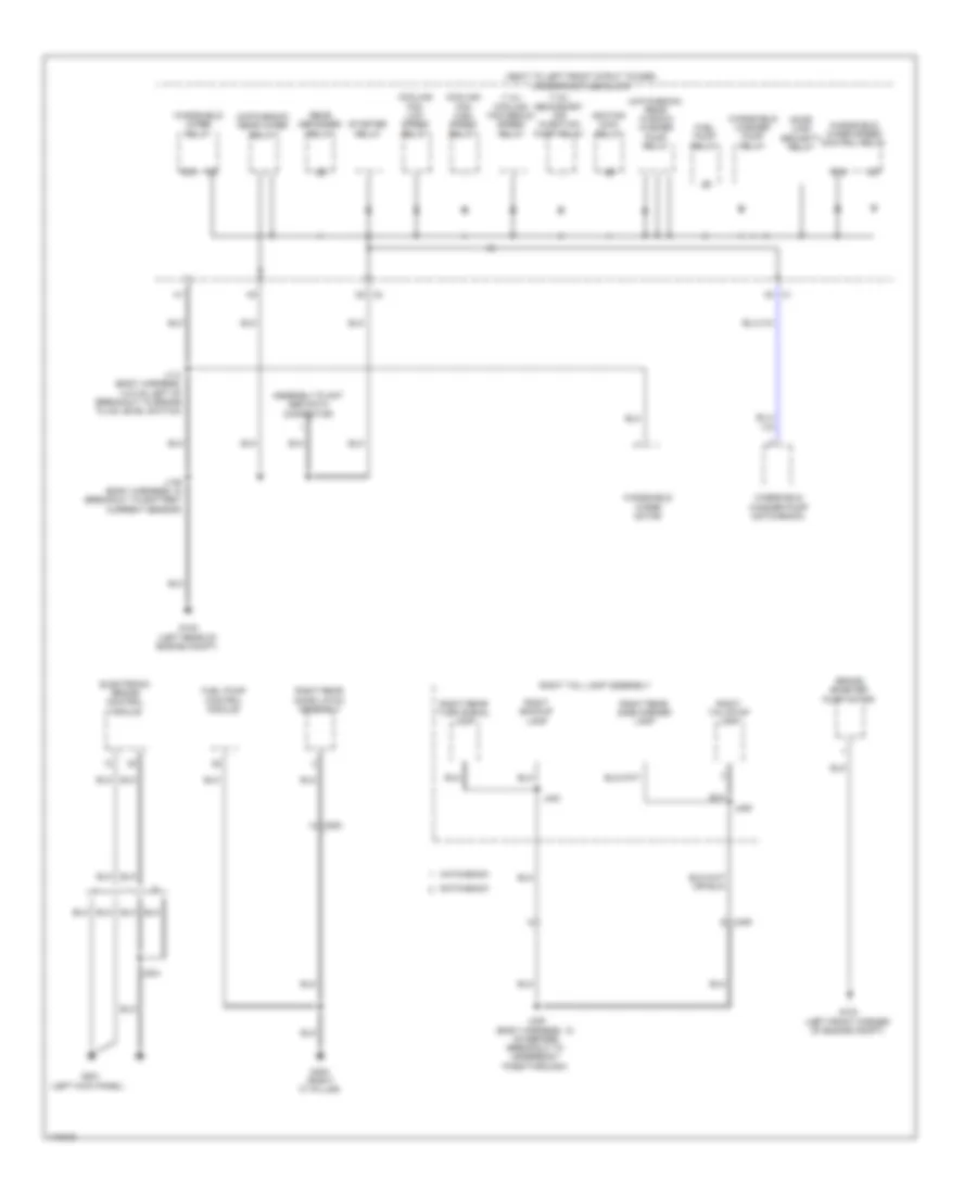 Ground Distribution Wiring Diagram 5 of 5 for Chevrolet Sonic LS 2013