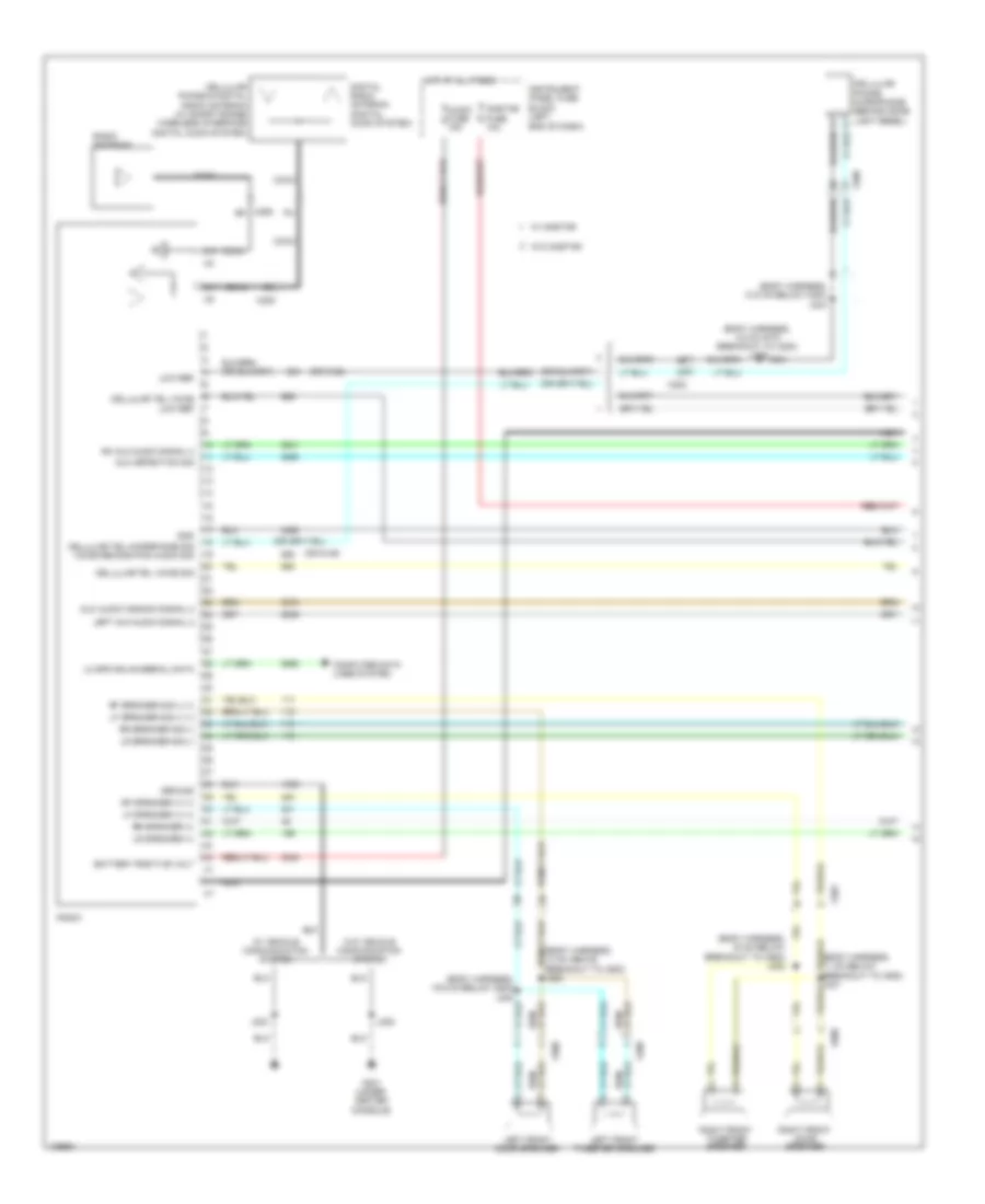 Navigation Wiring Diagram 1 of 2 for Chevrolet Sonic LS 2013