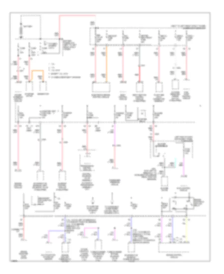 Power Distribution Wiring Diagram 1 of 4 for Chevrolet Sonic LS 2013