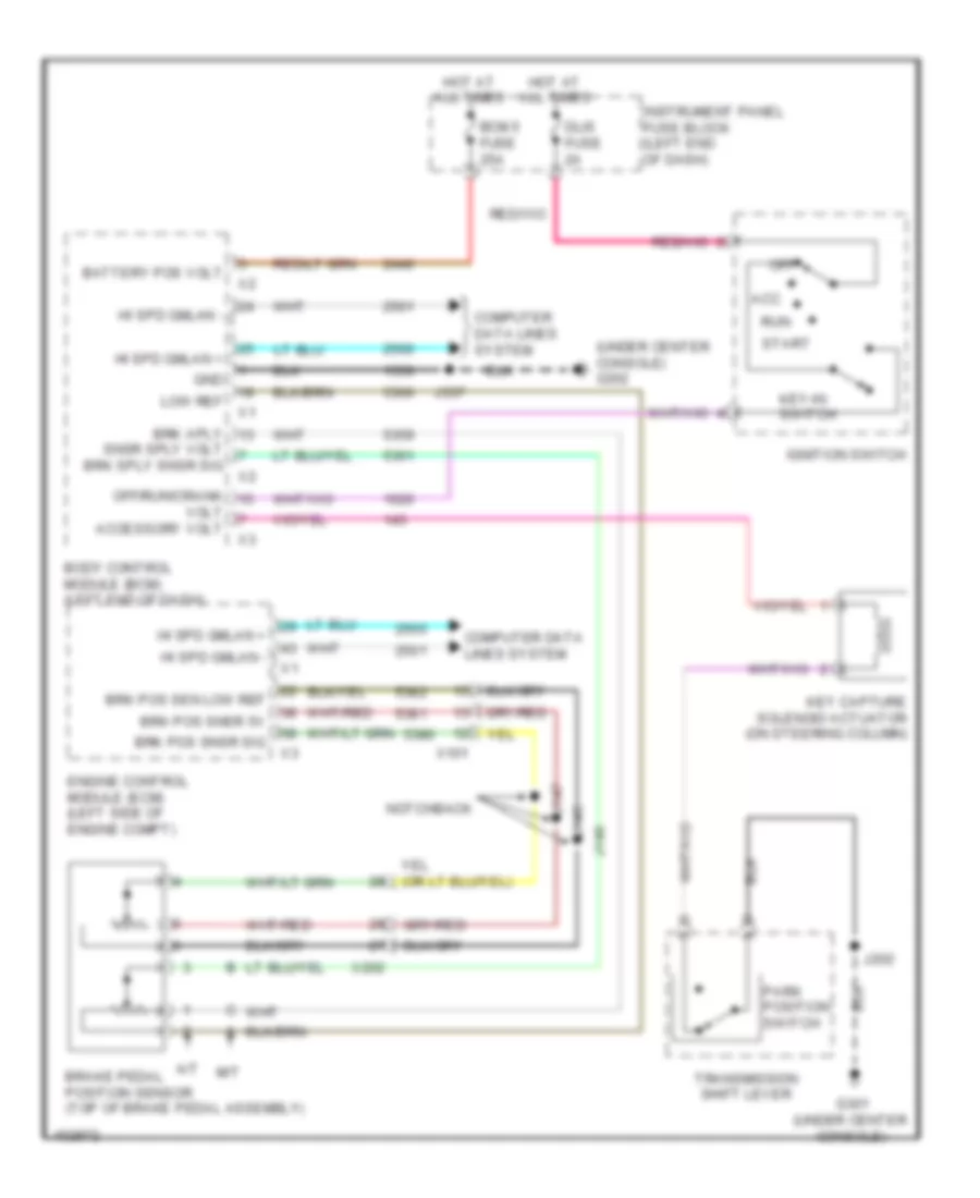 Ignition Lock Solenoid Wiring Diagram for Chevrolet Sonic LS 2013