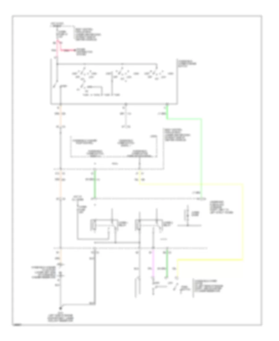 Электросхема стеклоочистителя, дворников и омывателя для Chevrolet Cobalt LT 2007